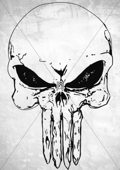 415x587 Punisher Skull Sketch By John Hvpr (@johnhvpr) Custom Tshirt - Punisher Sketch