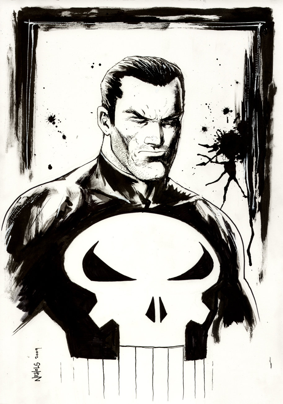 913x1300 Punisher Sketch By Flowcoma - Punisher Sketch