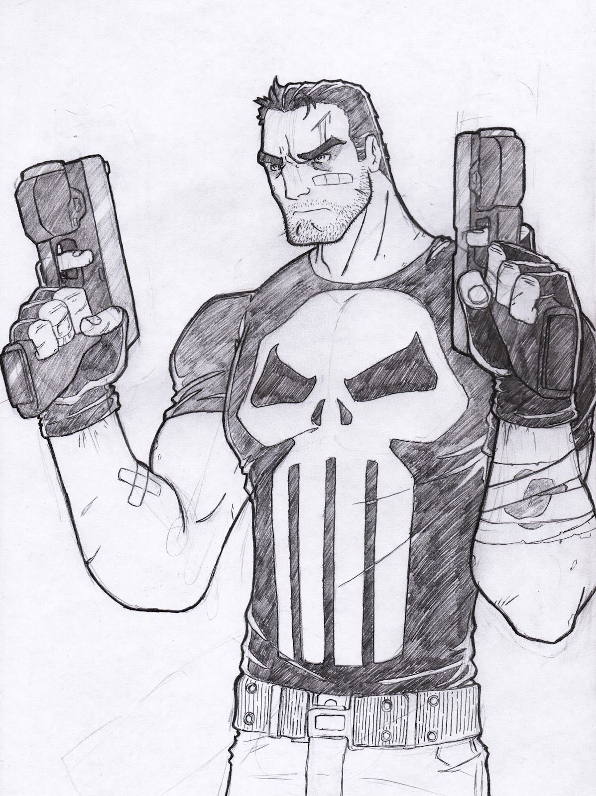 1197x1600 Sketch Paddys The Punisher - Punisher Sketch.