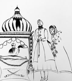 236x265 Beautiful Drawing By @jags Bahra The Sikhexpo Board - Punjabi Sketch