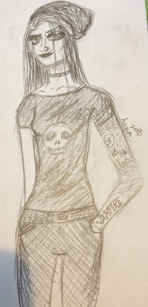 495x1024 Punk Girl Art Amino - Punk Girl Sketch