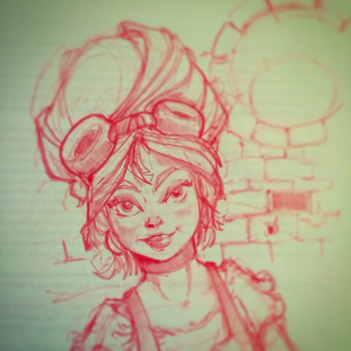 500x500 Steam Punk Girl Sketch 10 By Pencilbags - Punk Girl Sketch