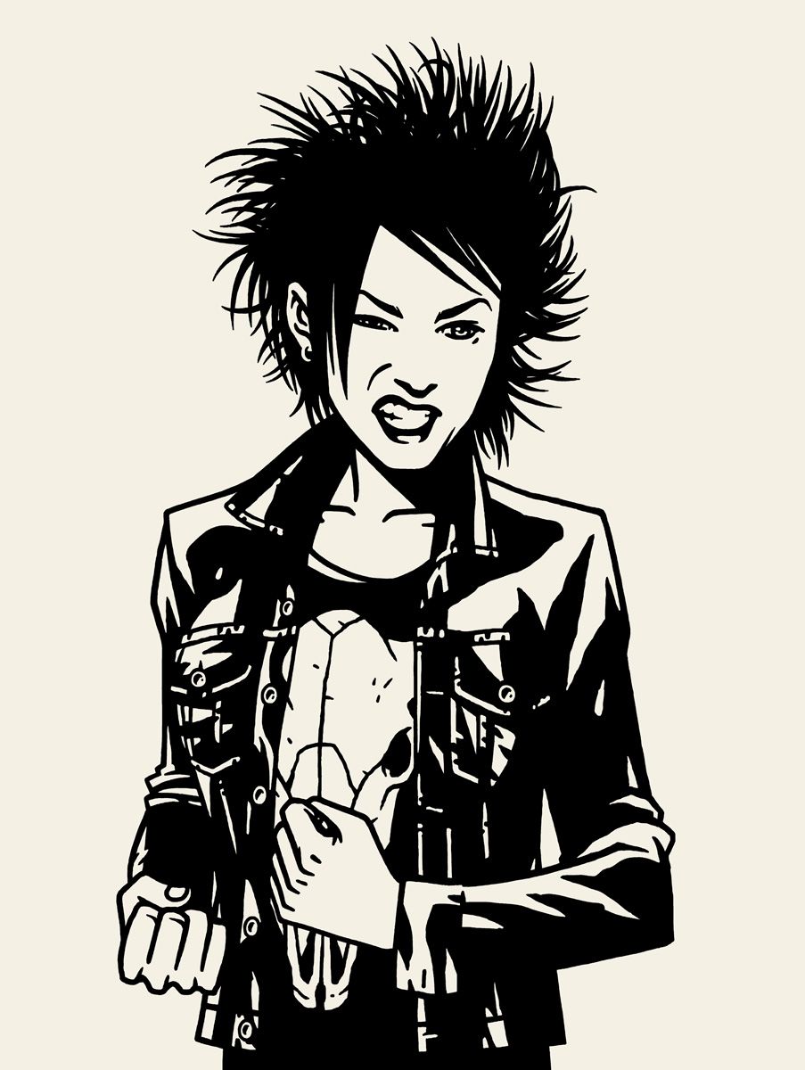 903x1200 Punk Girl Punk Girl - Punk Girl Sketch