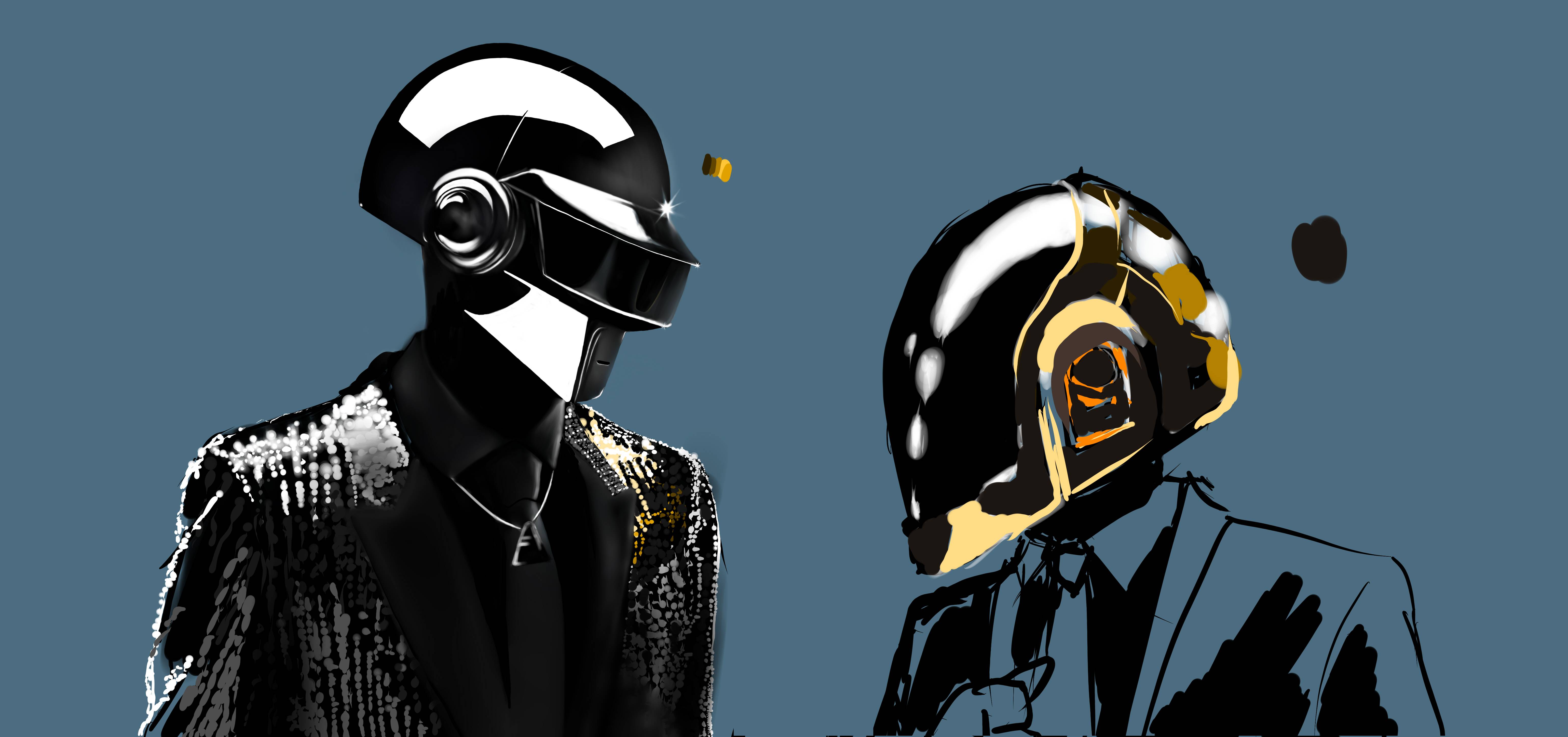 6157x2893 Daft Punk Sketch Update - Punk Sketch