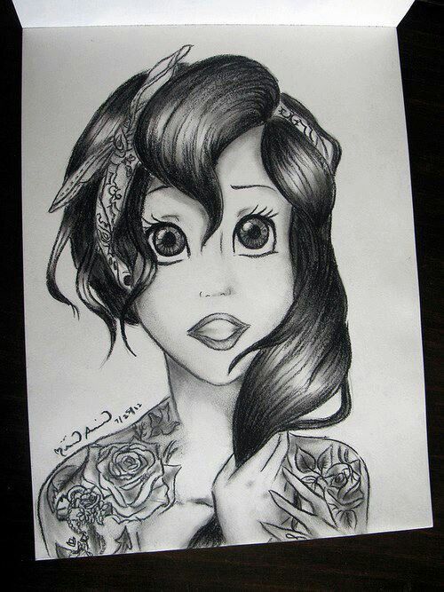 500x667 Punk Ariel Sketch Amazing Art Ariel And Sketches - Punk Sketch