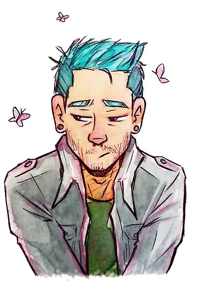 389x550 Butterfly Punk Sketch Posters By Magentamayhem Redbubble - Punk Sketch