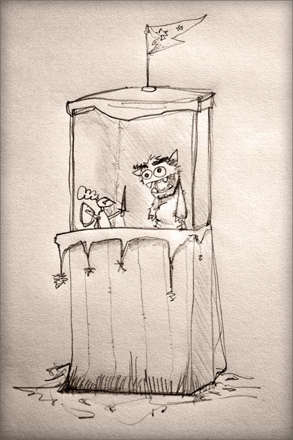 600x900 Puppet Show Sketch A Sketch From An Upcoming Demo App Adam - Puppet Sketch