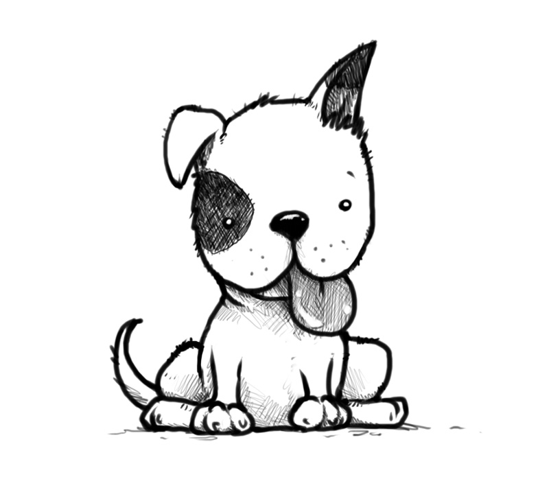 800x714 Puppy Sketch By Plognark - Puppy Sketch