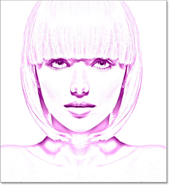 549x598 Photo To Pencil Sketch Effect In Photoshop Cc Tutorial - Purple Sketch