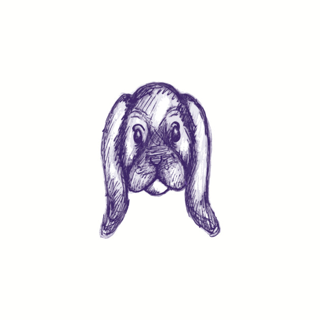 630x630 Bunny Sketch - Purple Sketch