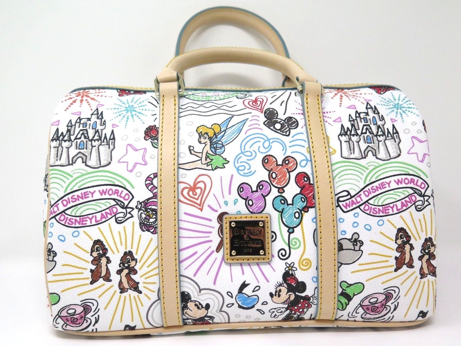 1600x1200 Disney Dooney Amp Bourke Sketch Barrel Bag Satchel Double Castle - Purse Sketch