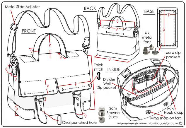 635x437 Handbag Purse Design Illustration Sketch Drawing Hand - Purse Sketch