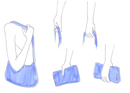 450x320 How To Draw A Bag I Draw Fashion - Purse Sketch