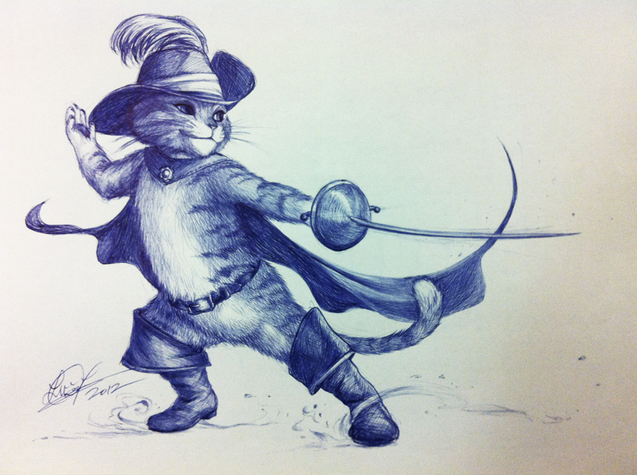 900x672 I Am Puss... In Boots By Tixielix - Puss In Boots Sketch