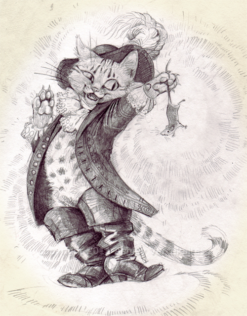 500x639 Puss In Boots By Littlecrow - Puss In Boots Sketch