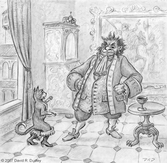 540x528 Puss In Boots Illustrations - Puss In Boots Sketch