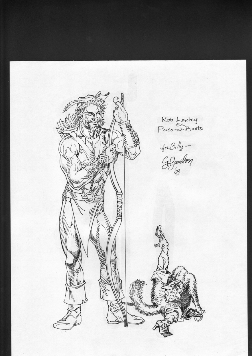 884x1250 Fables The Last Castle ~ Rob Loxley And Puss In Boots, In Craig - Puss In Boots Sketch
