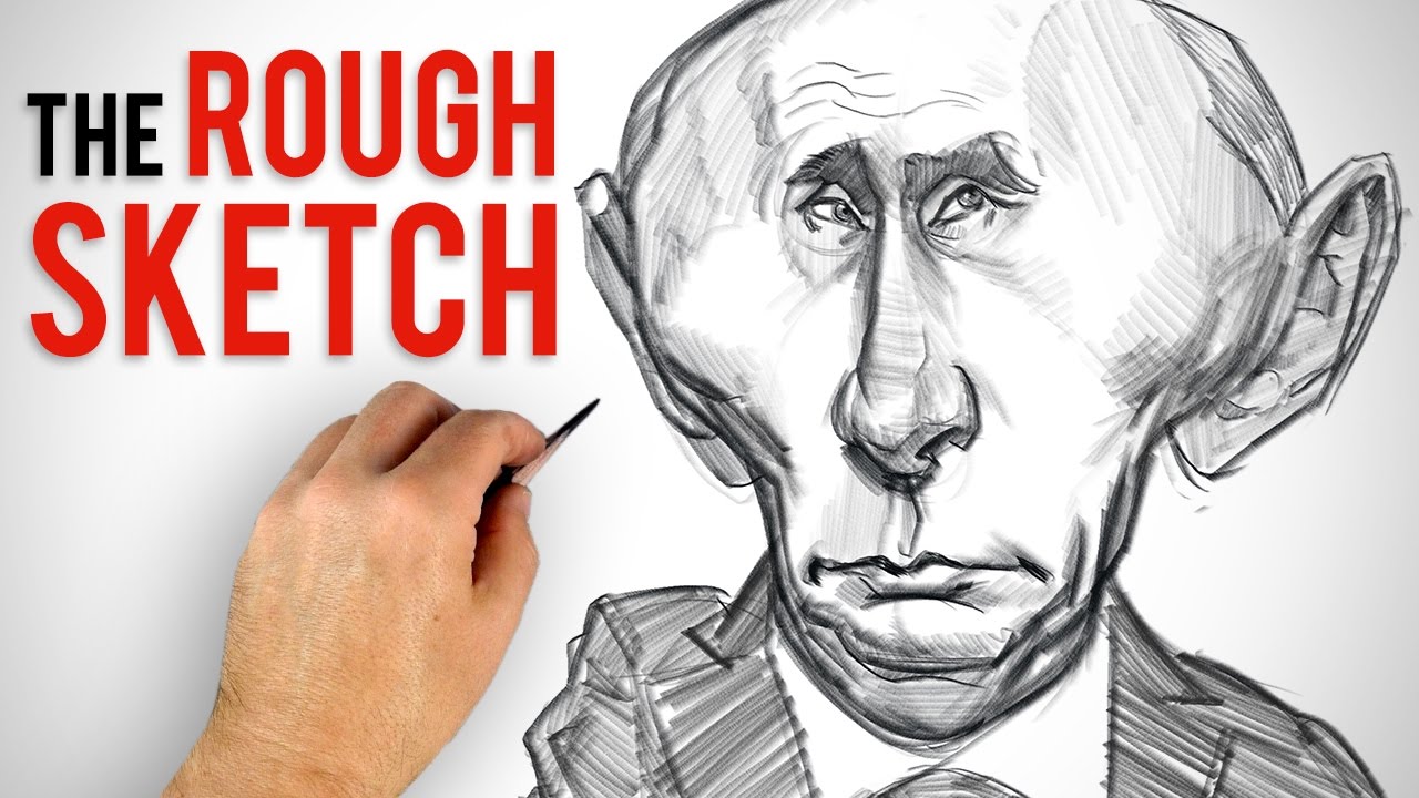 1280x720 Enhancing The Likeness - Putin Sketch
