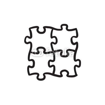 400x400 Puzzle Sketch Icon. Buy Photos Ap Images Detailview - Puzzle Sketch