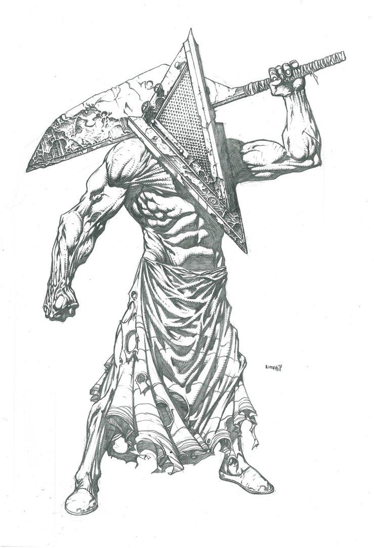 739x1082 Pyramid Head By Moonlunatik Dope - Pyramid Head Sketch