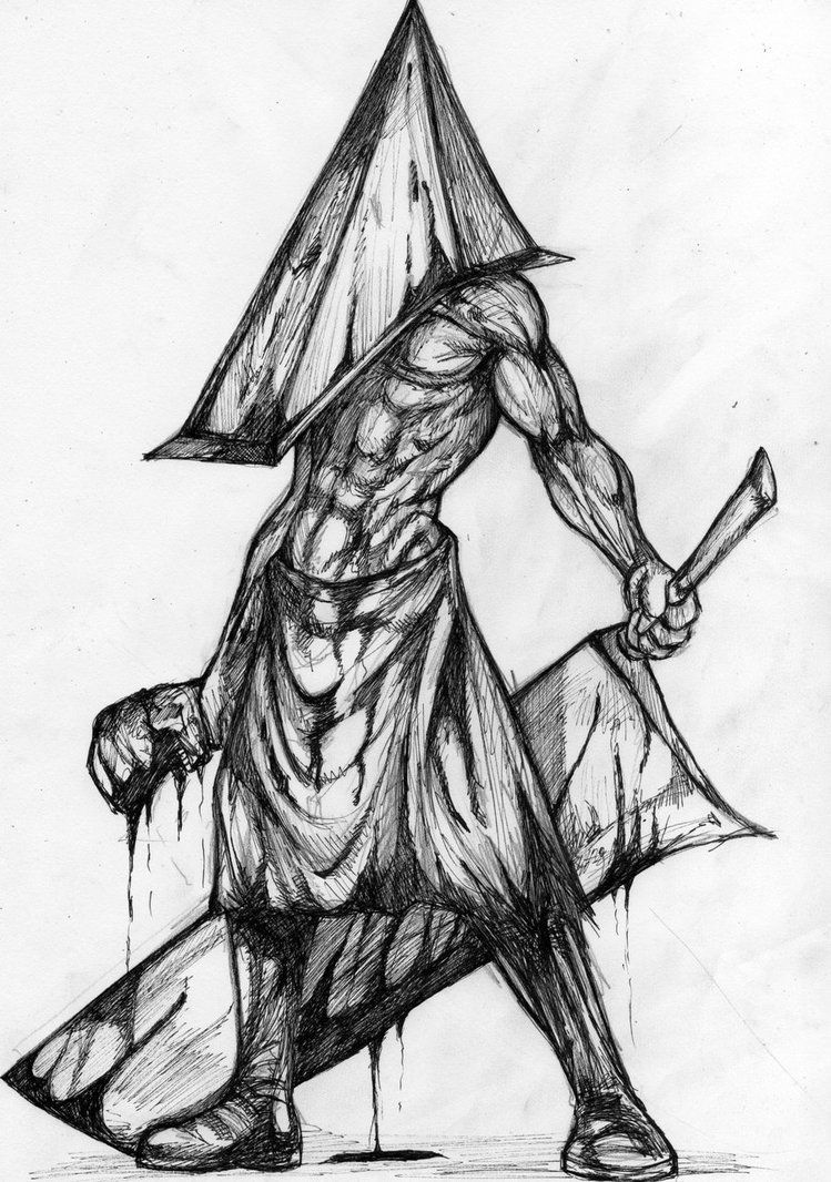749x1066 Pyramid Head By Finaladventure Drawings Silent - Pyramid Head Sketch