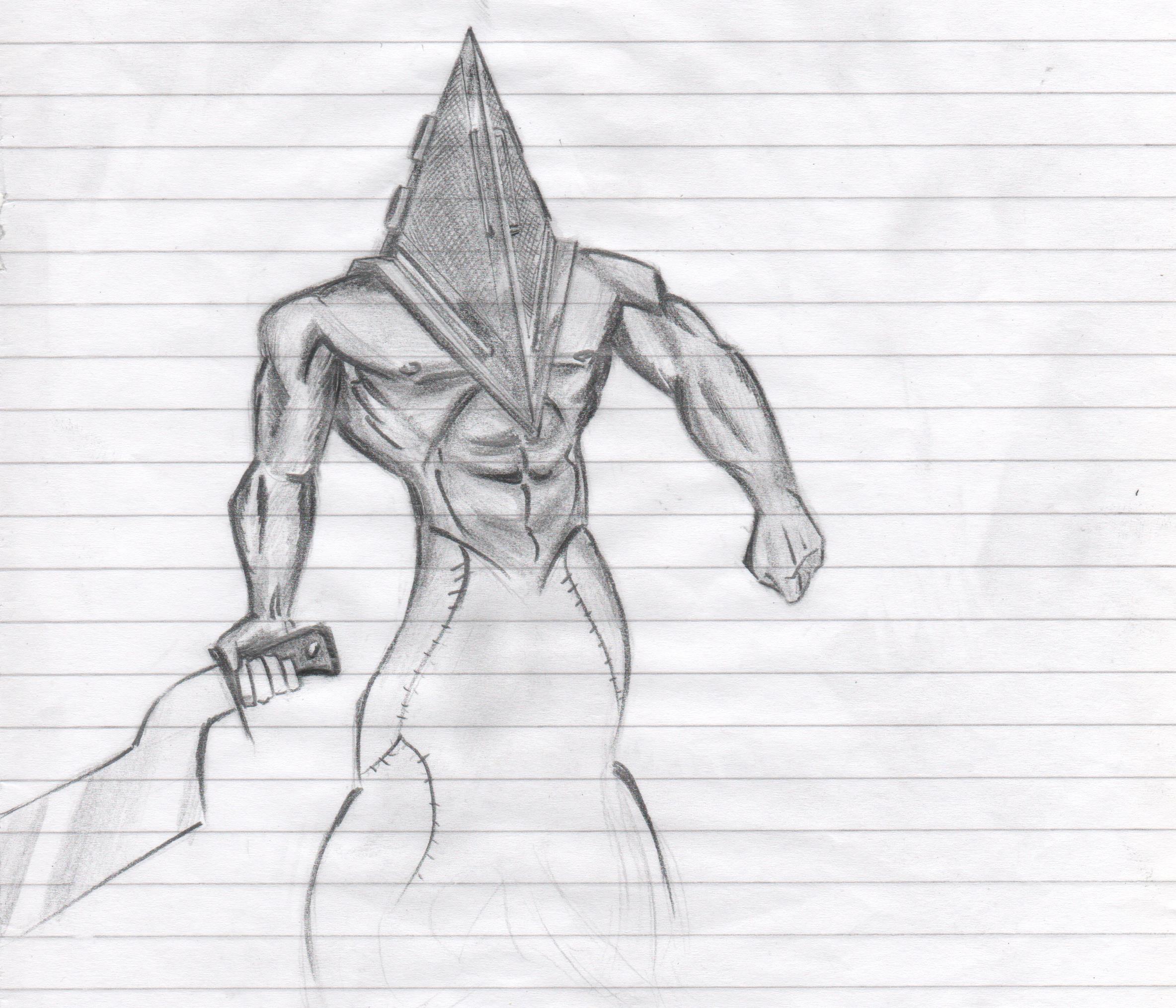 2367x2028 Pyramid Head Sketch - Pyramid Head Sketch
