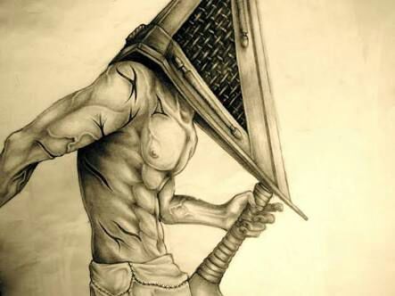 443x332 Pyramid Head Wiki Otanix Amino - Pyramid Head Sketch