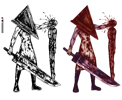 521x425 Silent Hill Pyramid Head @ - Pyramid Head Sketch