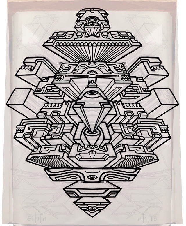 640x776 Hyper Pyramid Sketch The Overthinker - Pyramid Sketch