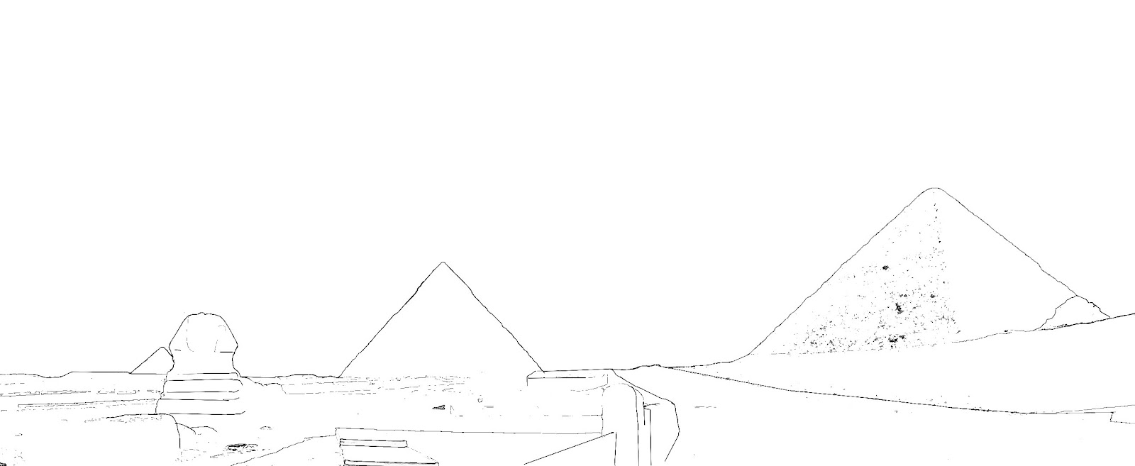 1600x657 Stock Pictures Pyramid Silhouettes And Sketches - Pyramid Sketch