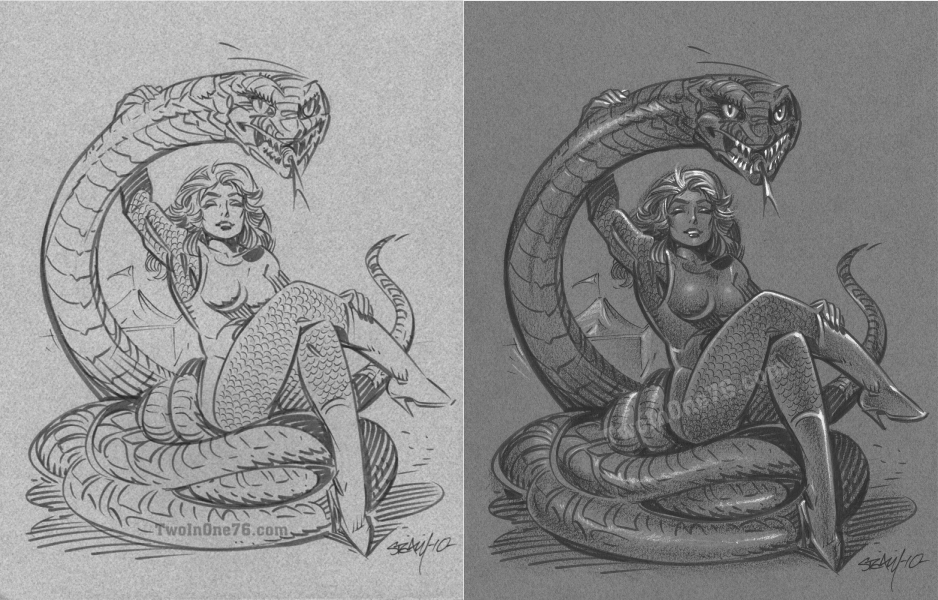 938x600 Ken Steacy - Python Sketch