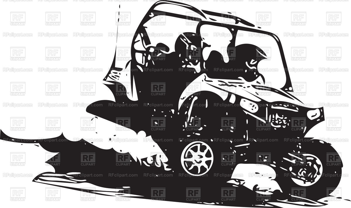 1200x711 Quad Bike Illustration Black Sketch Vector Image Vector Artwork - Quad Sketch