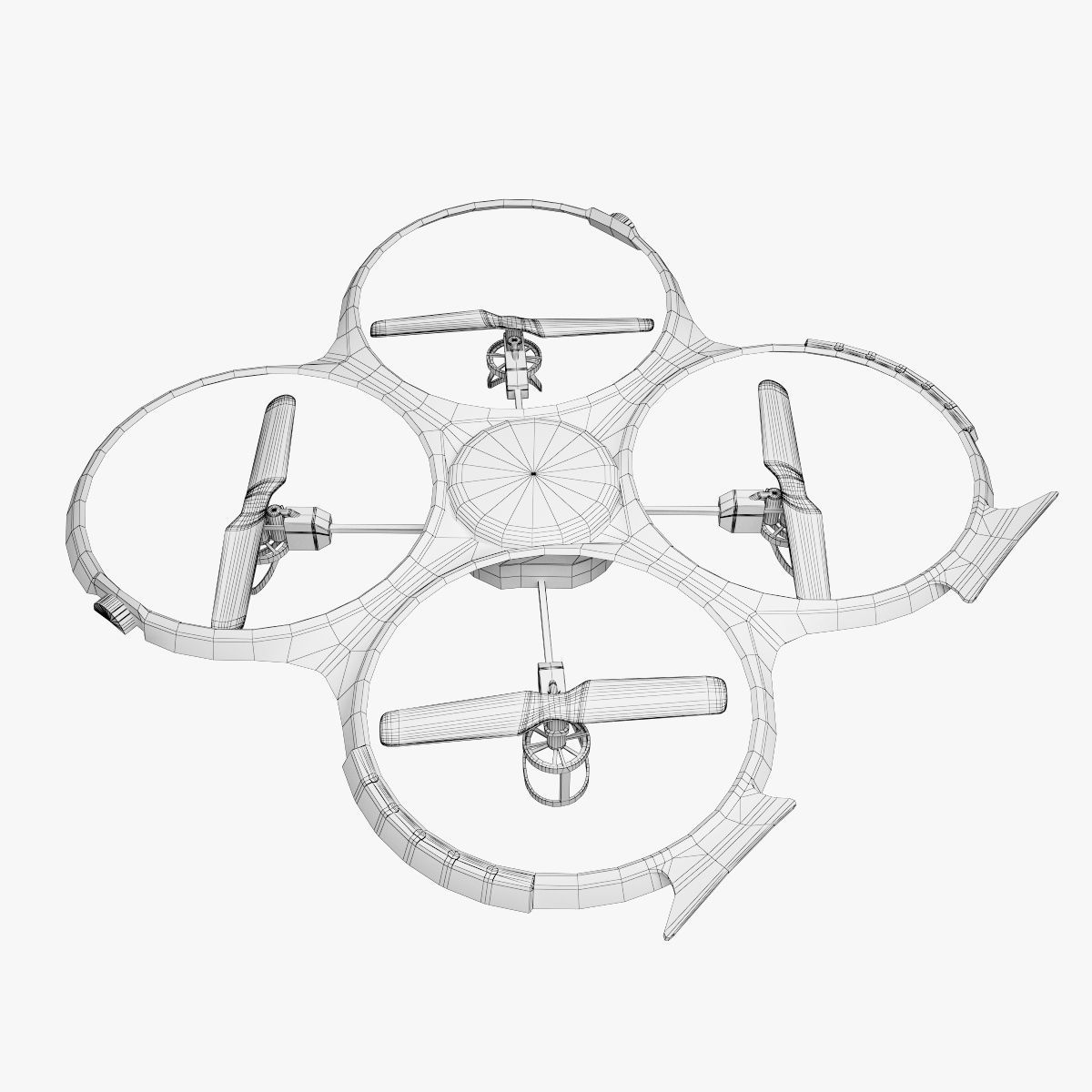 1200x1200 3d Asset Drone Quadcopter Udi U818a Cgtrader - Quadcopter Sketch