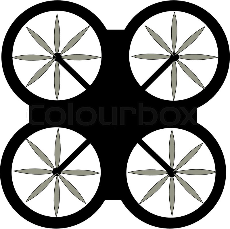 800x799 Quadcopter Drawing Black And White Sketch With Four Rotors Stock - Quadcopter Sketch