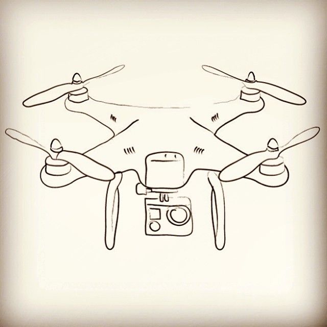 640x640 Djiphantom - Quadcopter Sketch