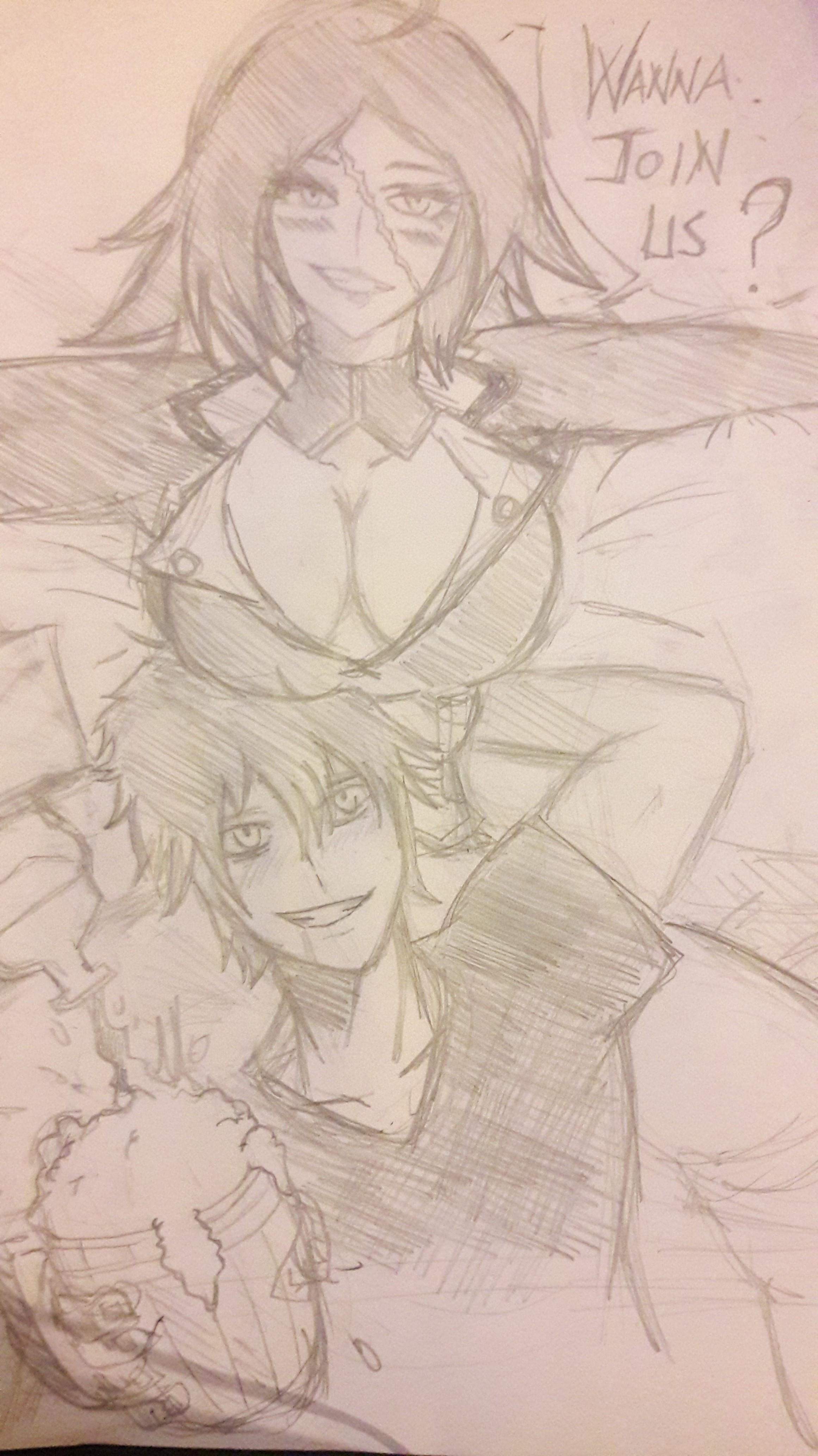 2322x4128 Rough (Really Rough) Sketch Francis And Gudao Quality Time - Quality Sketch