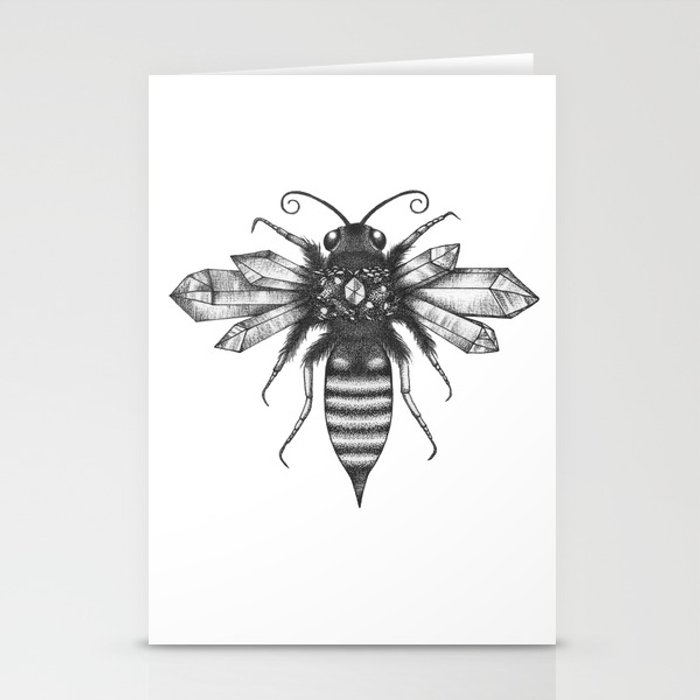 700x700 Quartz Queen Bee Stationery Cards By Saraelanillustration Society6 - Queen Bee Sketch