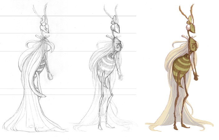 703x450 Queen Bee - Queen Bee Sketch