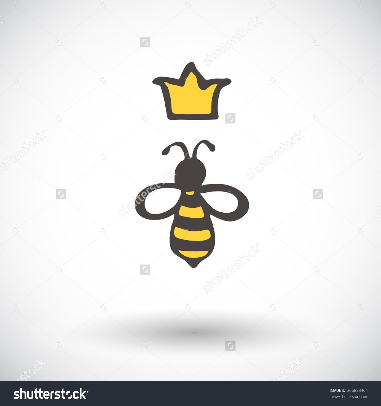 1500x1600 Queen Bee Sketch. Hand Drawn Cartoon Honey Or Nature Icon. Doodle - Queen Bee Sketch