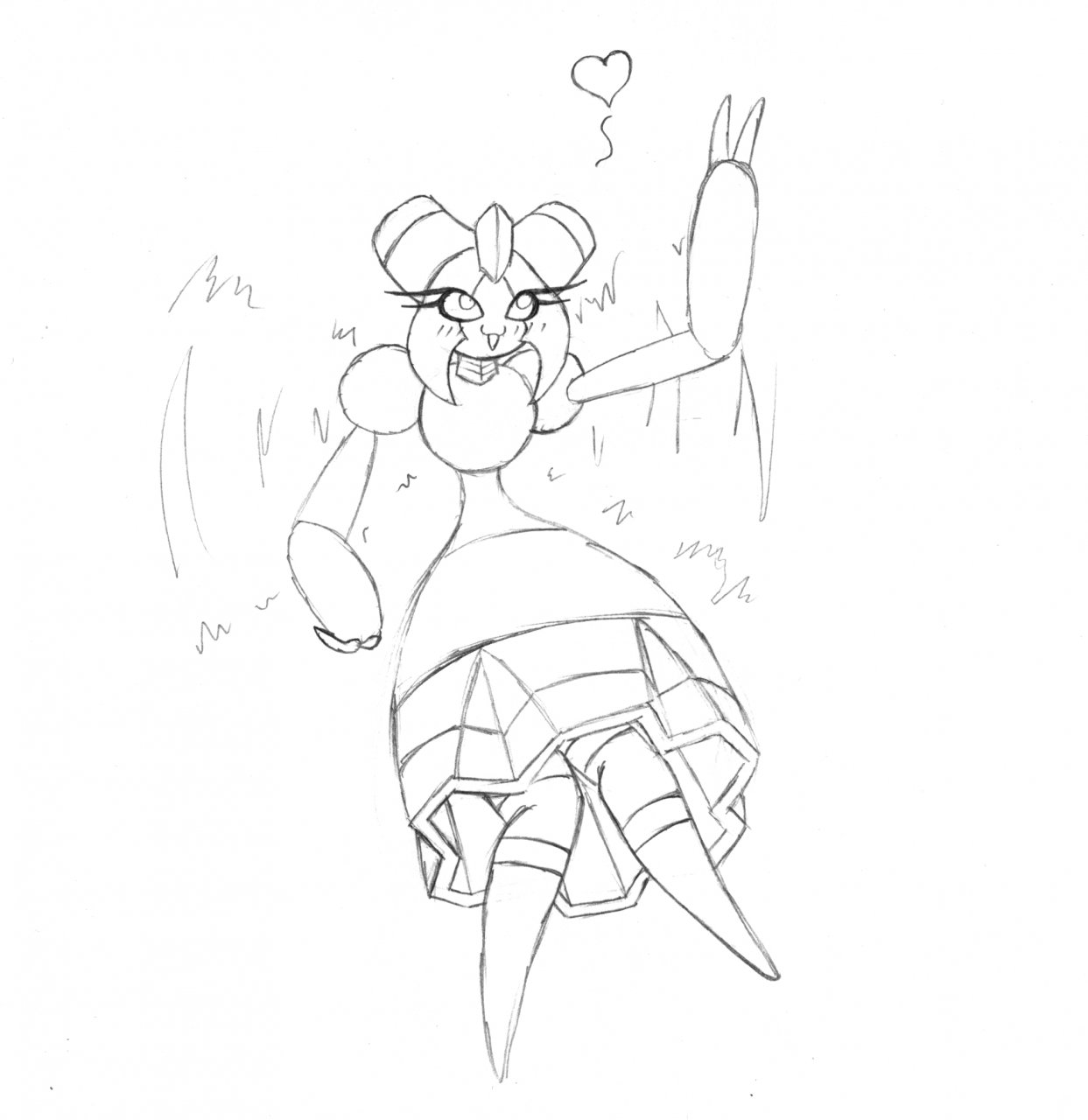 1243x1280 Vespiquen - Queen Bee Sketch