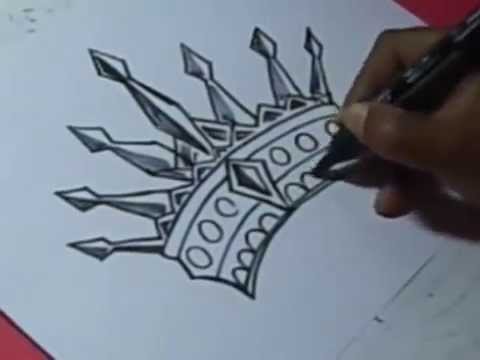 480x360 How To King Crown Drawing For Kids Step By Step - Queen Crown Sketch