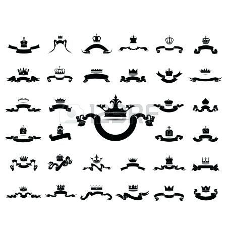 450x450 King And Queen Crown Set Download Set Of Isolated Sketch For Crown - Queen Crown Sketch