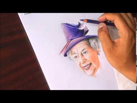 480x360 Drawing Queen Elizabeth Ii. - Queen Elizabeth Ii Sketch