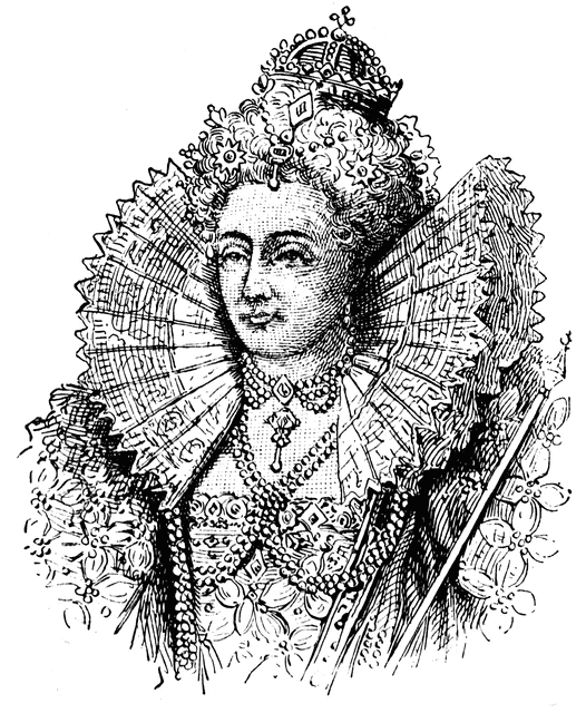 526x640 Queen Elizabeth I Clipart Etc - Queen Elizabeth Sketch
