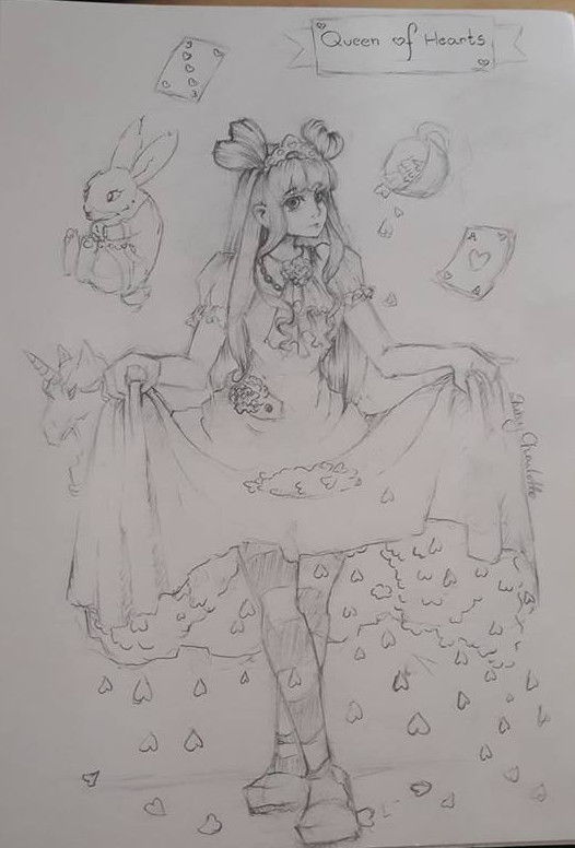 526x776 Magdalena Krasucka - Queen Of Hearts Sketch