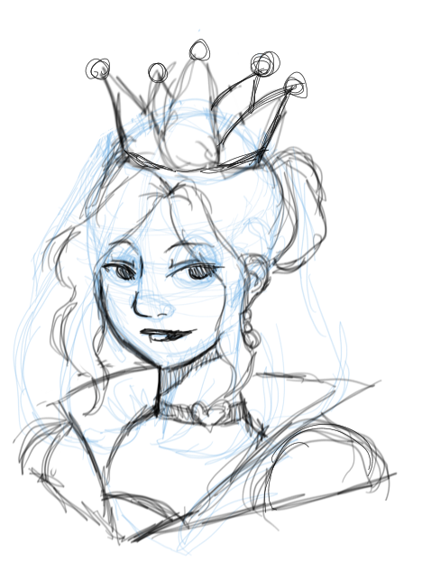 468x622 Queen Of Hearts Sketch By Olkit - Queen Of Hearts Sketch