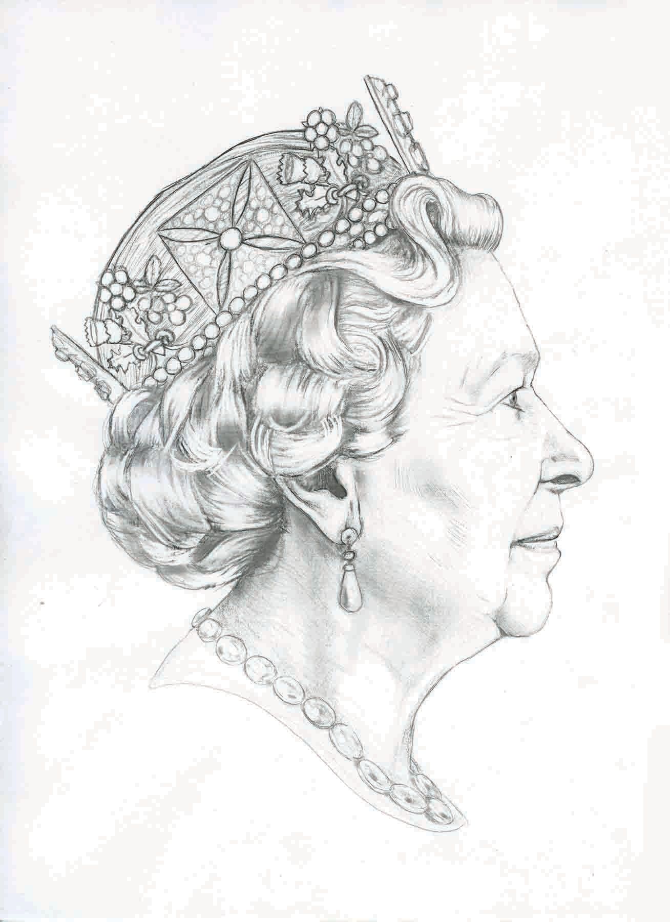 1308x1800 Pencil Sketch Of Queens Head - Queen Sketch