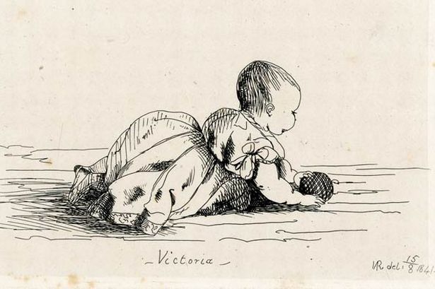 615x409 Rare Sketches By Queen Victoria Unveiled 150 Years After Their - Queen Victoria Sketches