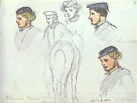 281x210 John Brown (Servant) - Queen Victoria Sketches