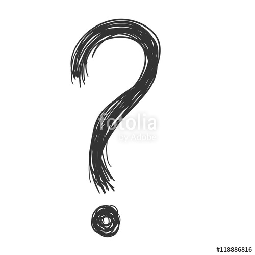 500x500 Vector Sketch Question Mark Stock Image And Royalty Free Vector - Question Mark Sketch
